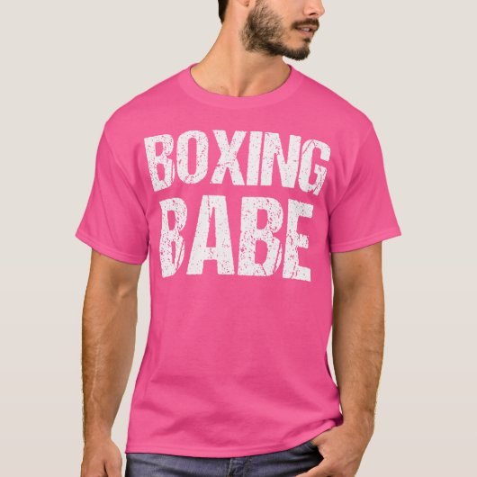 Kickboksen Babe T-shirt (Voorkant)