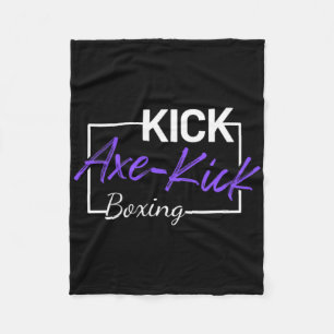 Kickboksen bijl trap fleece deken