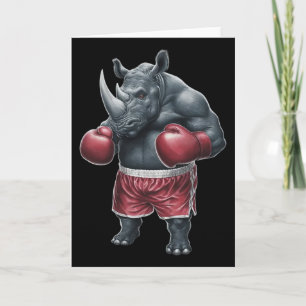 Kickboksen Boksen Boxer Neushoorn Workout Muay Tha Kaart