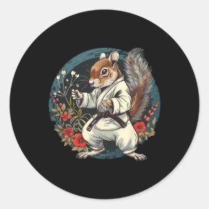 Kickboksen Eekhoorn Bloemrijke Judo Eekhoorn Liefh Ronde Sticker