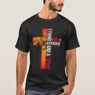 Kickboksen en veel Jesus Kickboxer T-shirt