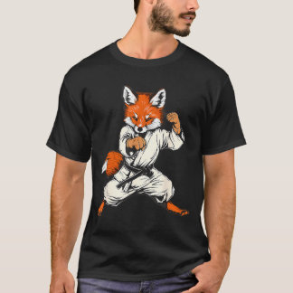 Kickboksen Fox Taekwondo Karate Mma Grappig Martia T-shirt