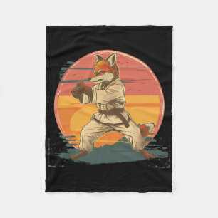 Kickboksen Fox Vechtkunst Karate Jiu-jitsu Mma T Fleece Deken