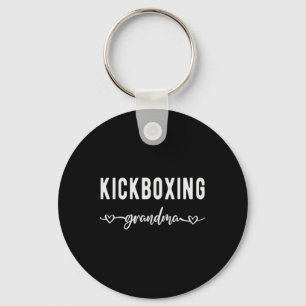 Kickboksen Grootmoeder Trots Kickboksen Grootmoede Sleutelhanger