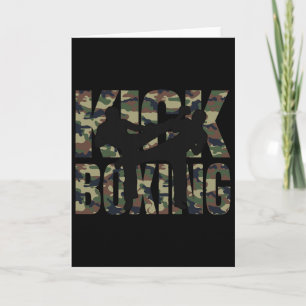 Kickboksen Grunge Design Gevecht Tussen Twee Kickb Kaart