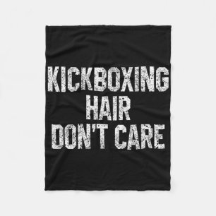 Kickboksen Haar Maakt Niet Uit Grappige Kickbokser Fleece Deken