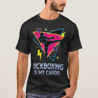 Kickboksen Is Mijn Cardio Retro Workout Martial T-shirt