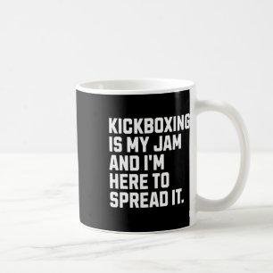 Kickboksen is mijn ding Grappige kickbokser Vechtk Koffiemok
