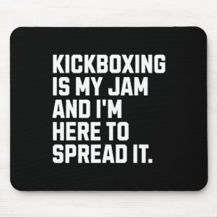 Kickboksen is mijn ding Grappige kickbokser Vechtk Muismat