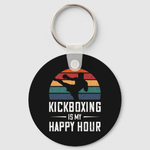 Kickboksen Is Mijn Gelukkige Uur Funny Kick Boksen Sleutelhanger