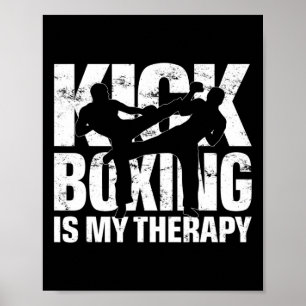 Kickboksen Is Mijn Therapie, Kickboksen Wedstrijd Poster