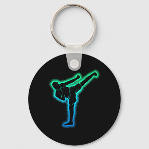 Kickboksen Karate Kickbokser Taekwondo Kinderen Ma Sleutelhanger
