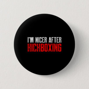 Kickboksen Kick Boksen Workout _5  Ronde Button 5,7 Cm