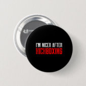 Kickboksen Kick Boksen Workout _5 Ronde Button 5,7 Cm (Voorkant /achterkant)