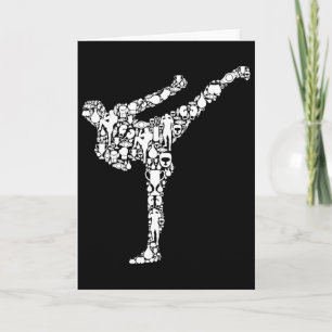 Kickboksen Kickbokser Karate Jongens Kinderen Mann Kaart