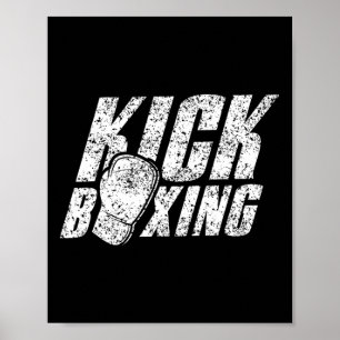 Kickboksen Kickbokser Kickbox Kick Boksen Vechtkun Poster