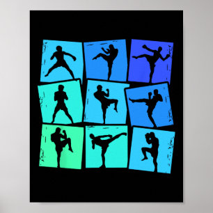 Kickboksen Kickboxer Muay Thai Kinderen Jongens Ma Poster