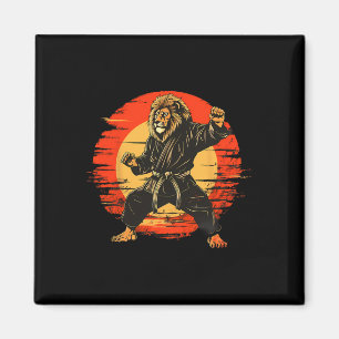 Kickboksen Leeuw Taekwondo Mma Judo Kunstwerk Mart Magneet