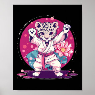 Kickboksen Luipaard Taekwondo Karate Mma Vechtkuns Poster