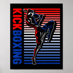 Kickboksen Martial Arts Kickboksen Liefhebber Boks Poster