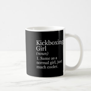 Kickboksen Meisje Definitie Grappig Sarcasme Sport Koffiemok