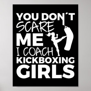 Kickboksen Meisjes Coach Poster