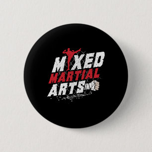 Kickboksen Mma Mixed Martial Arts Fan Cadeau Idee Ronde Button 5,7 Cm