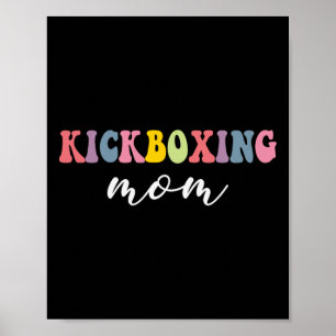 Kickboksen Moeder Grappige Stijlvolle Vechtkunst L Poster