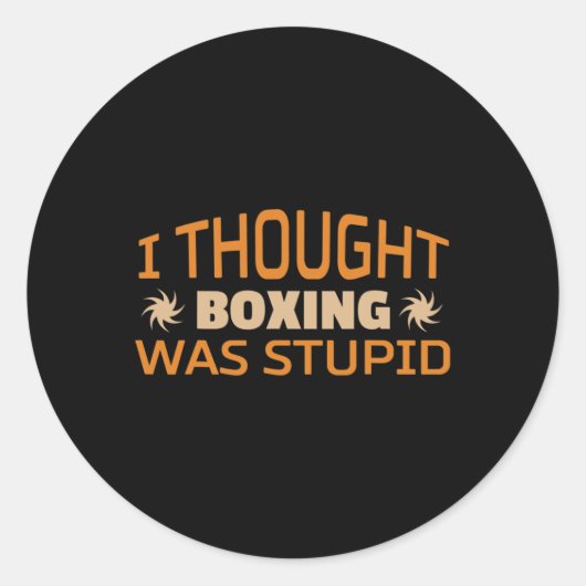 Kickboksen Muay Thai Boksen _1 Ronde Sticker (Voorkant)