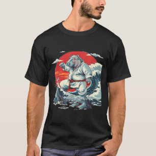 Kickboksen Nijlpaard Vechtkunst Karate Jiu-Jitsu M T-shirt