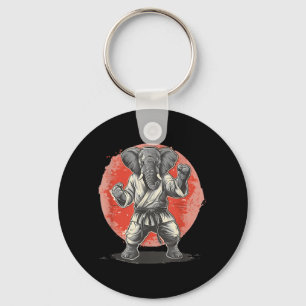 Kickboksen Olifant Karate Taekwondo Jiu-Jitsu MMA Sleutelhanger