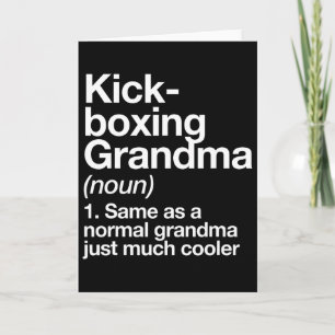 Kickboksen Oma Definitie Grappige Sport  Kaart