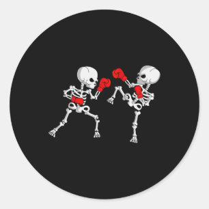Kickboksen Skelet Kickbokser Boksen Mma Ronde Sticker