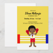 Kickboksen sport kaart (Voorkant / Achterkant)