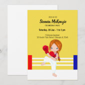 Kickboksen sport kaart (Voorkant / Achterkant)