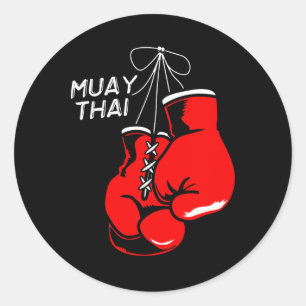 Kickboksen Thai Boxing Muay Thai Bokshandschoenen Ronde Sticker