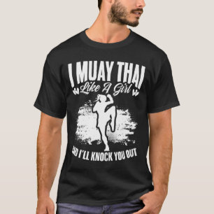 Kickboksen Thailand Mma Thai-boksen Muay Thai-meis T-shirt