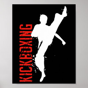 Kickboksen Vechtkunst Poster