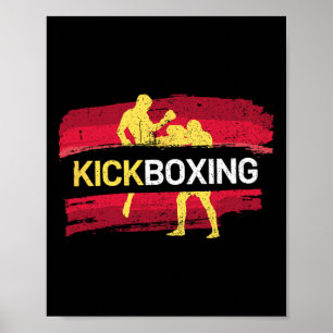 Kickboksen Vechtkunst Poster