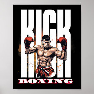 Kickboksen Vechtstijl Poster