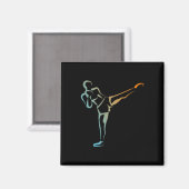 Kickboksen voor atletiek sparren gemengde vechtspo magneet (Voorkant / Achterkant)