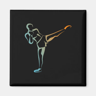 Kickboksen voor atletiek sparren gemengde vechtspo magneet