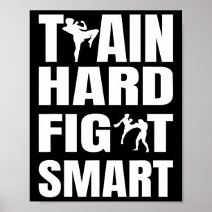 Kickbokser Kickboksen Muay Thai Thaiboksen Mma Fig Poster