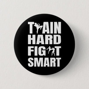 Kickbokser Kickboksen Muay Thai Thaiboksen Mma Fig Ronde Button 5,7 Cm