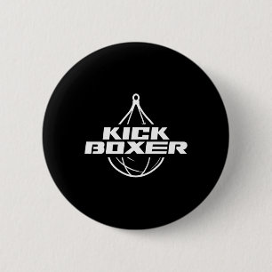 Kickbokser Kickboksen Vechtsporten Kickboksen Kick Ronde Button 5,7 Cm