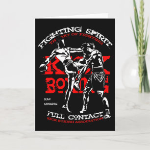 Kickbokser ontwerp voor MMA-fans Kaart