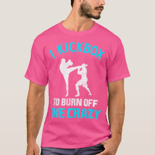 Kickbokser vechter vechtsporten kickboksen t-shirt