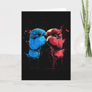 Kickbokshandschoenen Grafisch Vechtkunst Kaart