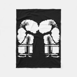 Kickbokshandschoenen Pixel Art Sanda  Fleece Deken
