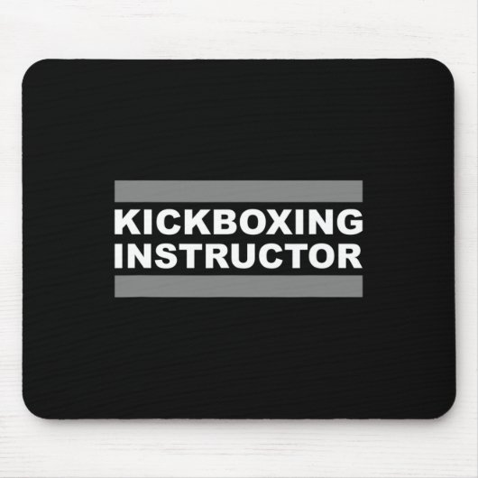 Kickboksinstructeur Muismat (Voorkant)